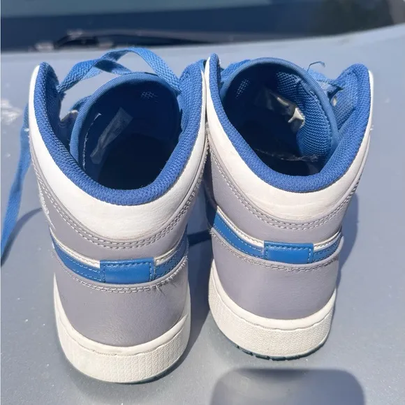 Nike Blue and Gray High-Top Sneakers