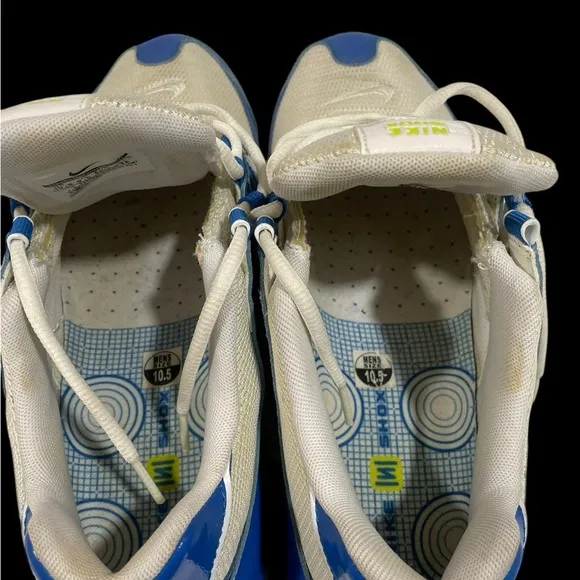 Nike Blue and White Athletic Shoes shox