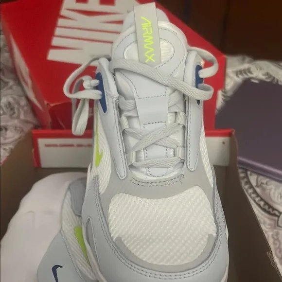 Nike Blue and White Retro Sneakers
