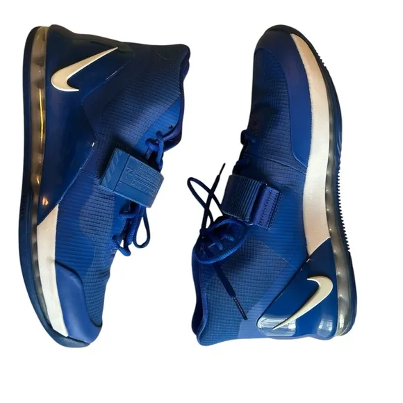 Nike Blue Athletic Shoes with Mesh Upper and Velcro Strap
