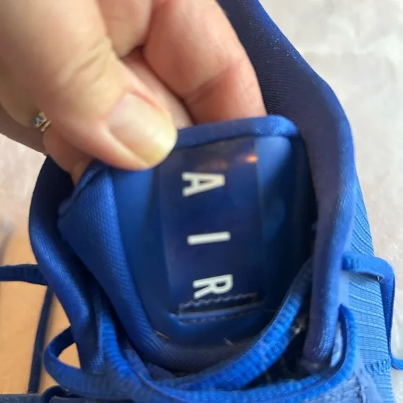 Nike Blue Athletic Shoes with Mesh Upper and Velcro Strap