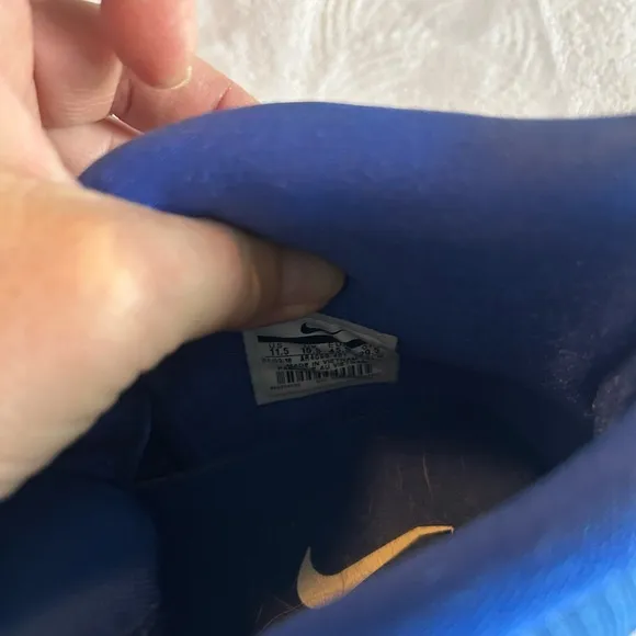Nike Blue Athletic Shoes with Mesh Upper and Velcro Strap