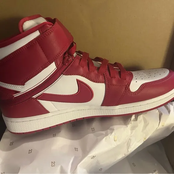 Nike Burgundy and White High-Tops