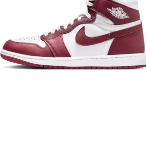 Nike Burgundy and White High-Tops