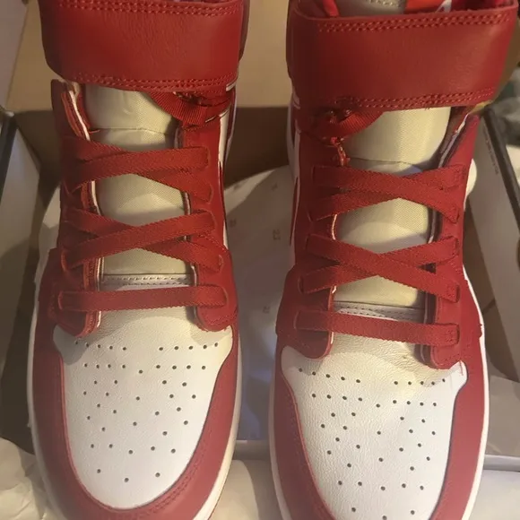 Nike Burgundy and White High-Tops
