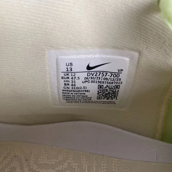 Nike Cosmic Unity 3 size 13  Barely Volt mens shoes 2023 dv2757700 Comfort