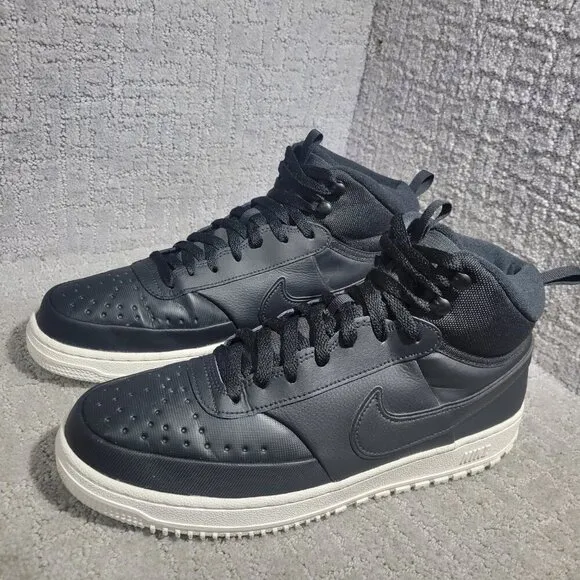 Nike Court Vision Mid Men's Size 11.5 Black Phantom High Top Sneakers DR7882-002