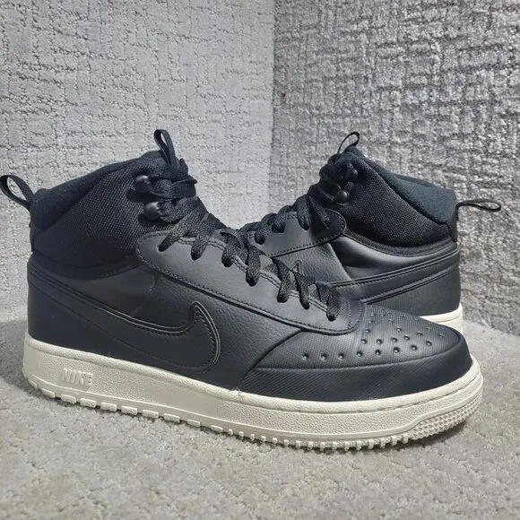 Nike Court Vision Mid Men's Size 11.5 Black Phantom High Top Sneakers DR7882-002