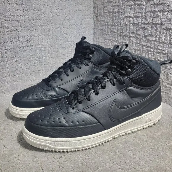 Nike Court Vision Mid Men's Size 11.5 Black Phantom High Top Sneakers DR7882-002