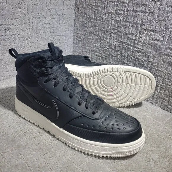 Nike Court Vision Mid Men's Size 11.5 Black Phantom High Top Sneakers DR7882-002