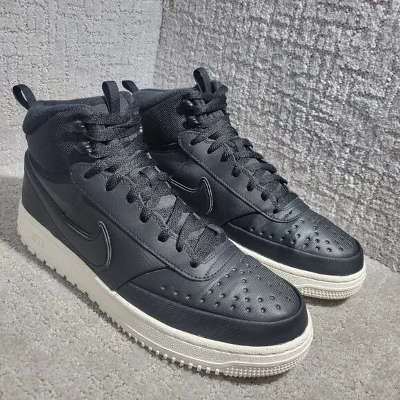 Nike Court Vision Mid Men's Size 11.5 Black Phantom High Top Sneakers DR7882-002