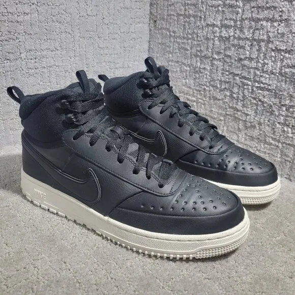 Nike Court Vision Mid Men's Size 11.5 Black Phantom High Top Sneakers DR7882-002