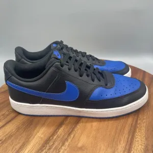 Nike Court Vision Shoes Mens Size 11 Black Blue Casual Trainer Comfort Sneakers