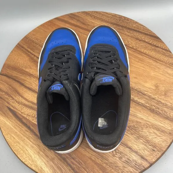 Nike Court Vision Shoes Mens Size 11 Black Blue Casual Trainer Comfort Sneakers