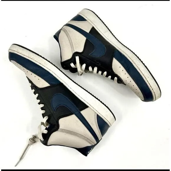 Nike DN3777-004 Black Gray Nike Swoosh High-Top Sneakers US 13