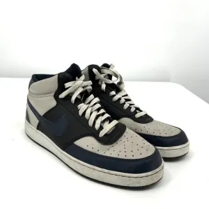 Nike DN3777-004 Black Gray Nike Swoosh High-Top Sneakers US 13