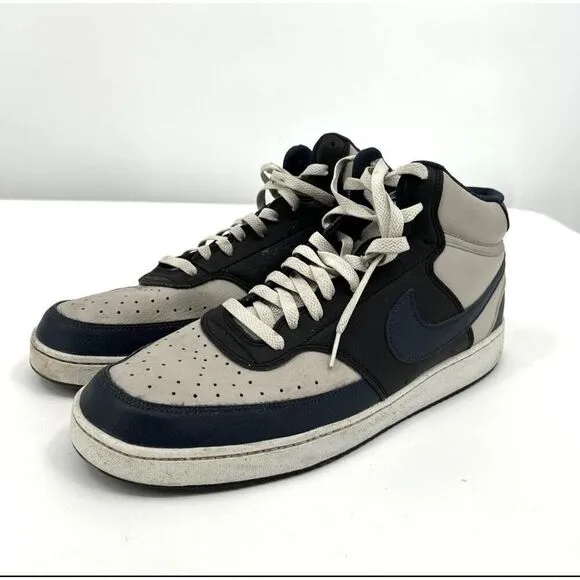 Nike DN3777-004 Black Gray Nike Swoosh High-Top Sneakers US 13