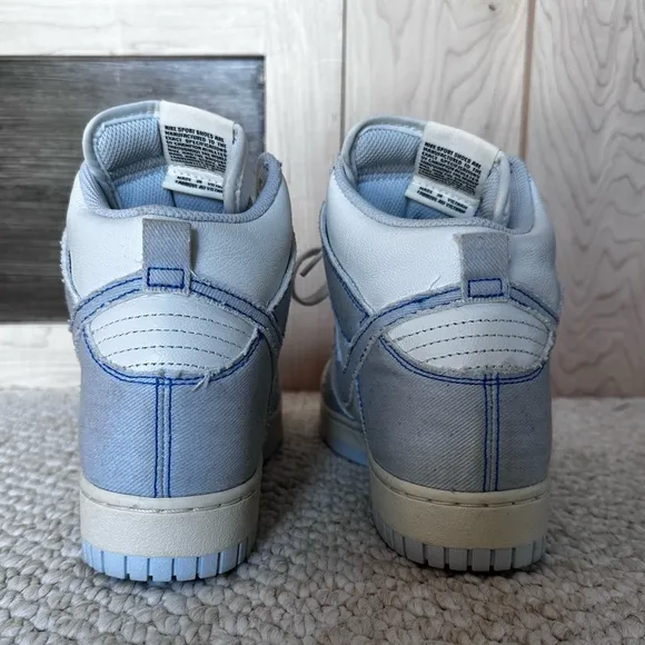 Nike Dunk High 1985 Football Gray Blue Sneaker, Size 8