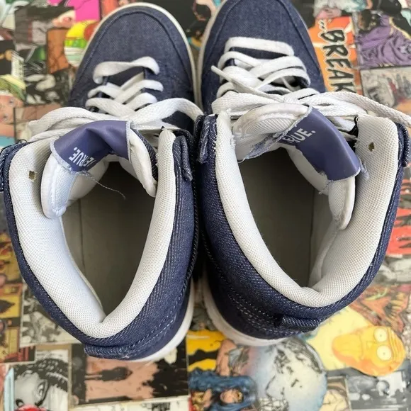Nike dunk high denim sneakers