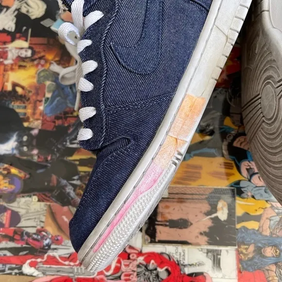Nike dunk high denim sneakers