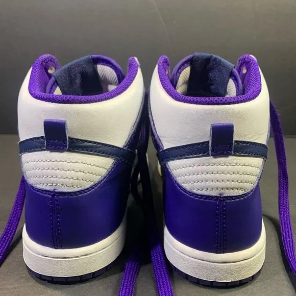 Nike Dunk High Electro Purple White Youth Kids Sneakers Shoe Size 3Y