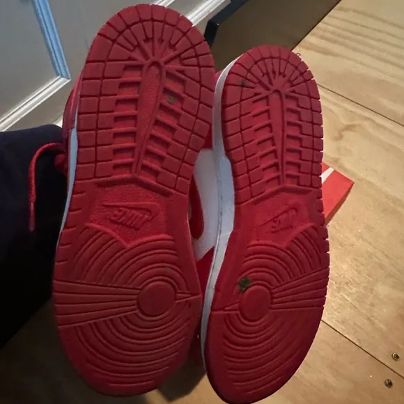 NIKE DUNK HIGH (PS)WHITE/UNIVERSITY REDBLANC/UNIVERSITE ROUGE