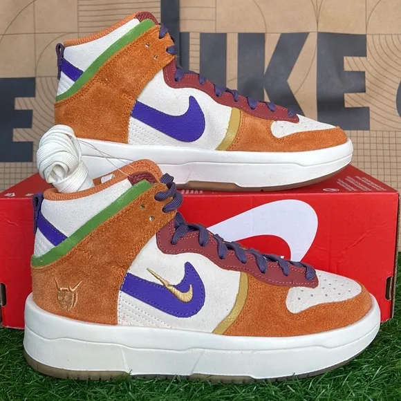 Nike Dunk High Setsubun UP PRM WMNS Sail/Canyon Purple sneakers - athletic shoes