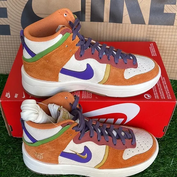 Nike Dunk High Setsubun UP PRM WMNS Sail/Canyon Purple sneakers - athletic shoes