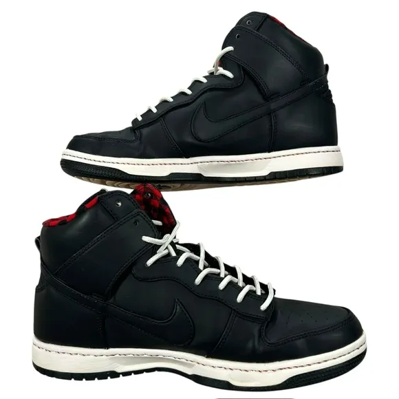 Nike Dunk High Ultra Rain Black Sail Sport Red 2016 Sneakers Size 9