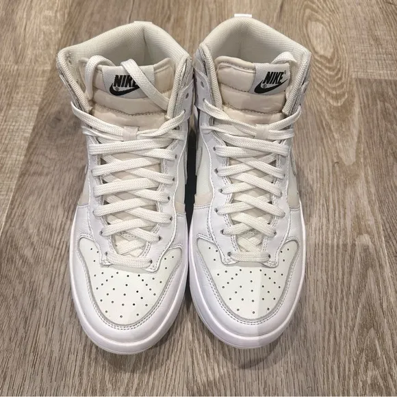 Nike Dunk high up rebel summit white sneakers size 7.5