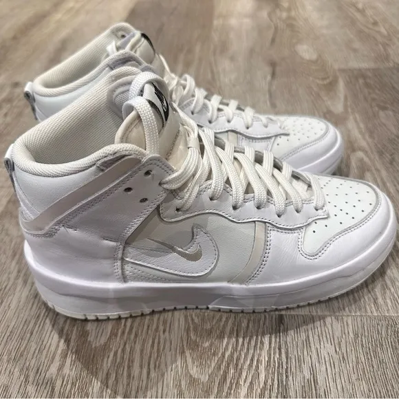 Nike Dunk high up rebel summit white sneakers size 7.5