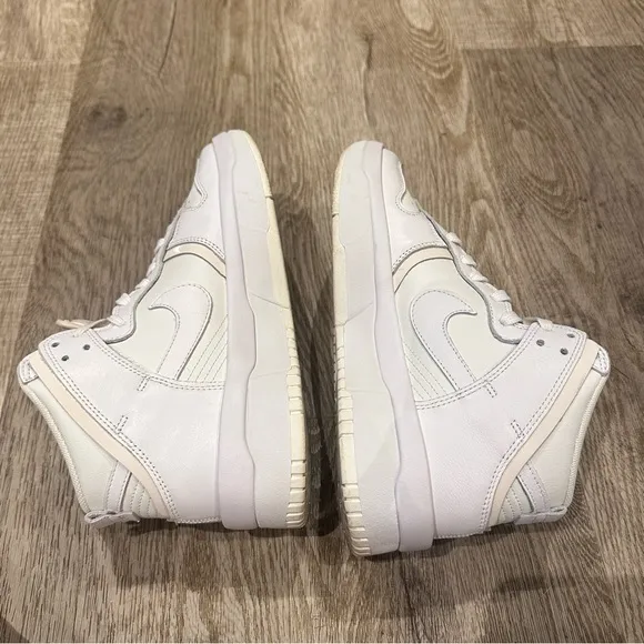 Nike Dunk high up rebel summit white sneakers size 7.5