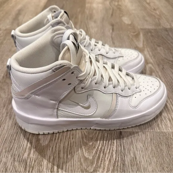 Nike Dunk high up rebel summit white sneakers size 7.5
