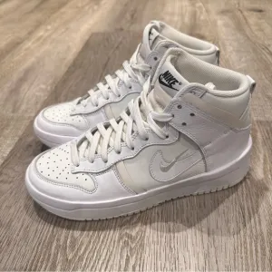 Nike Dunk high up rebel summit white sneakers size 7.5