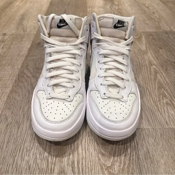 Nike Dunk high up rebel summit white sneakers size 7.5