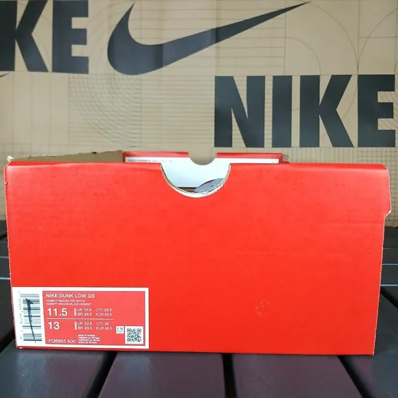 Nike Dunk Low QS CO.JP Reverse Ultraman Varsity Red Silver Men's Sz 11.5 New NA