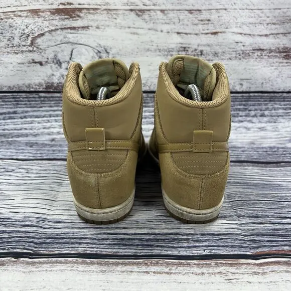 Nike Dunk Sky Hi Hidden Wedge Tan Dessert Camo Sneakers, Women’s Size 6.5