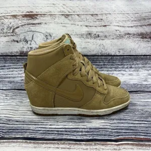 Nike Dunk Sky Hi Hidden Wedge Tan Dessert Camo Sneakers, Women’s Size 6.5