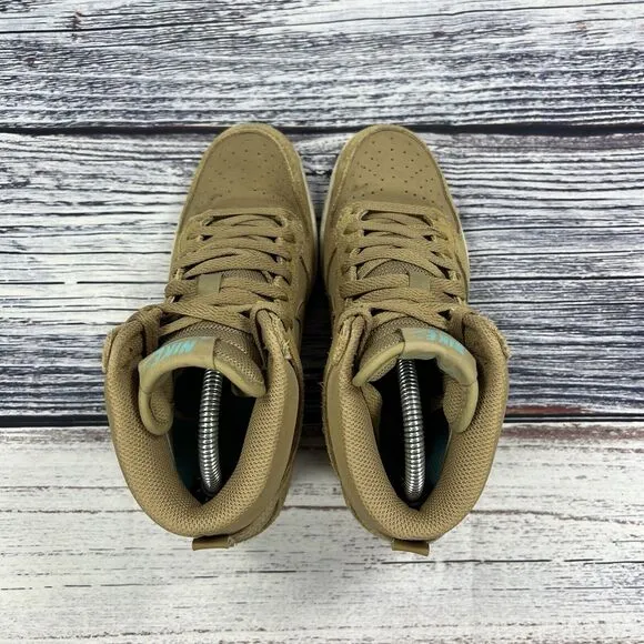 Nike Dunk Sky Hi Hidden Wedge Tan Dessert Camo Sneakers, Women’s Size 6.5