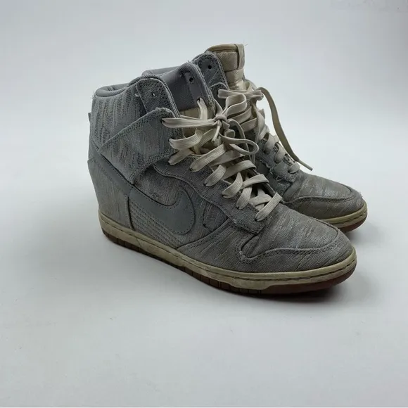 Nike Dunk Sky Premium High Gray Sneakers Size 7.5