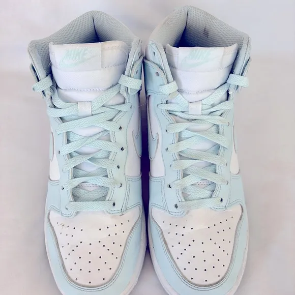 Nike Dunks High Top Light Glacier Blue Sneakers Next Nature Women’s 7.5