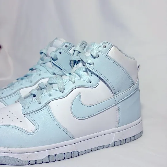 Nike Dunks High Top Light Glacier Blue Sneakers Next Nature Women’s 7.5