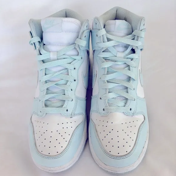 Nike Dunks High Top Light Glacier Blue Sneakers Next Nature Women’s 7.5