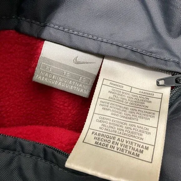 NIKE Fleece lined coat jacket with hood