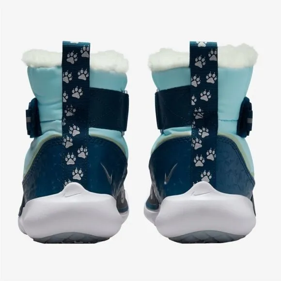 Nike Flex Advantage SE Boots • Sizes 13.5, 1, 2 Kids Shoes • Blue / Silver • New