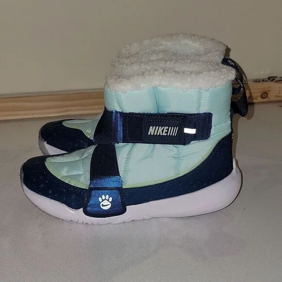 Nike Flex Advantage SE Boots • Sizes 13.5, 1, 2 Kids Shoes • Blue / Silver • New