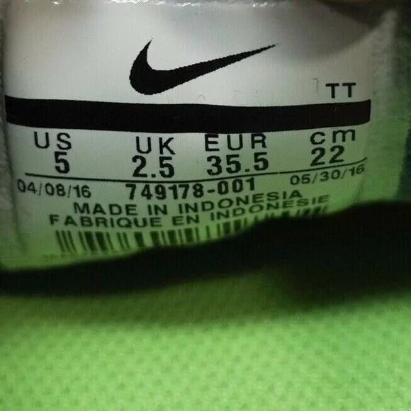 Nike Flex Experience RN 4 Gray Grey Green Running 749178-001 Womens Size 5