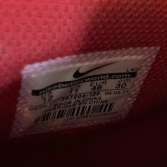Nike Flight White and Red High-Top Sneakers