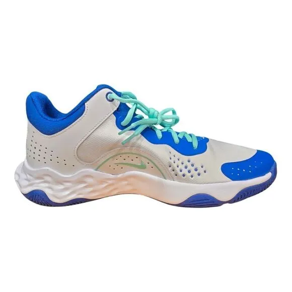 NIKE FLY BY MID 3 Basketball Shoes White Blue Sneakers DD9311-102 Mens Size's