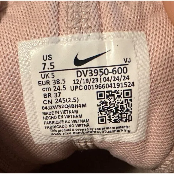 ⭐Nike Free Metcon 5 Pink Oxford 7.5 Womens Training Shoes Dusty Pink DV3950-600